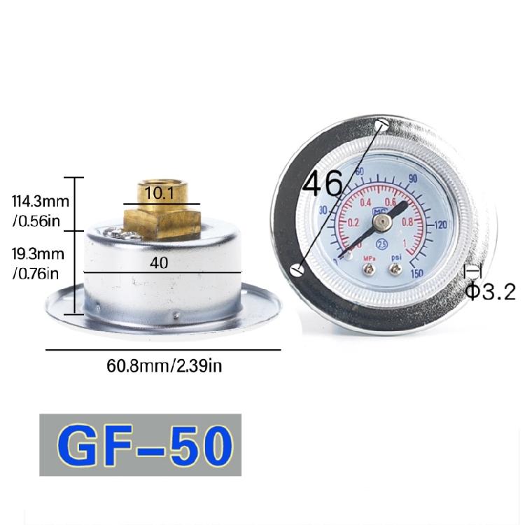 High Accuracy Pressure Measurement Gauges Equipment Maintenance Pressure Gauges Simple To Operate for Industrial Setting
