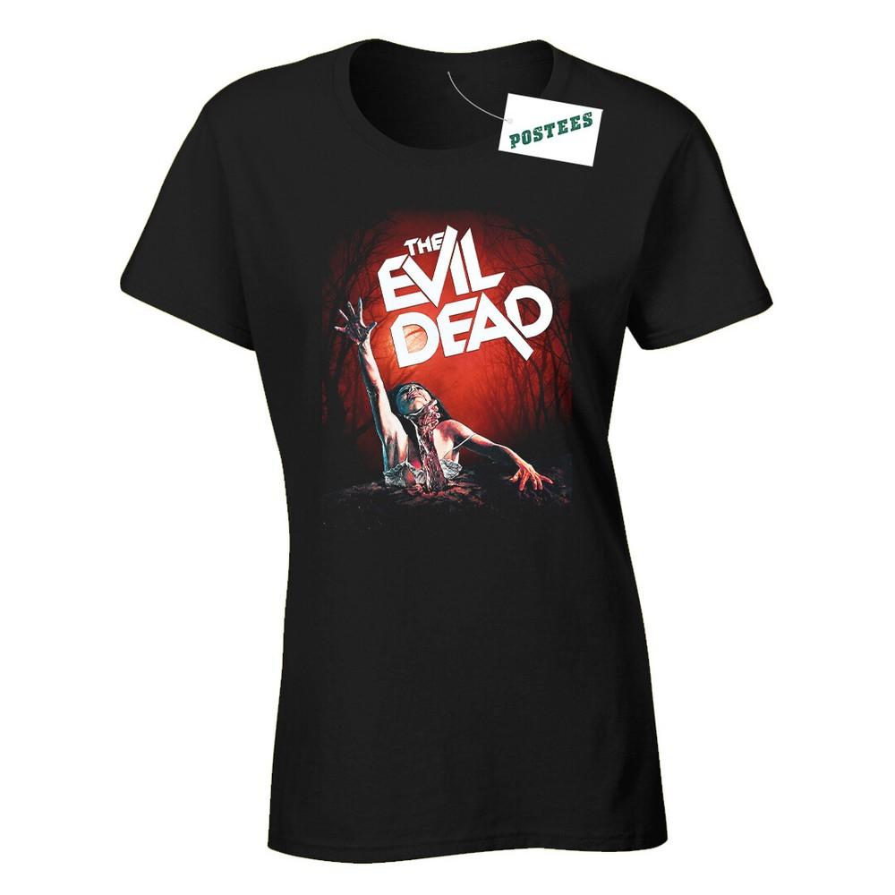 

Retro Movie Poster Style Inspired By The Evil Dead Ladies Fitted DTG T-Shirt XL
