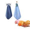 Asciugamano a Mano in Pile di Corallo con Disegni e Bordo Intrecciato - Asciugamano da Appendere e Regalo per Matrimoni