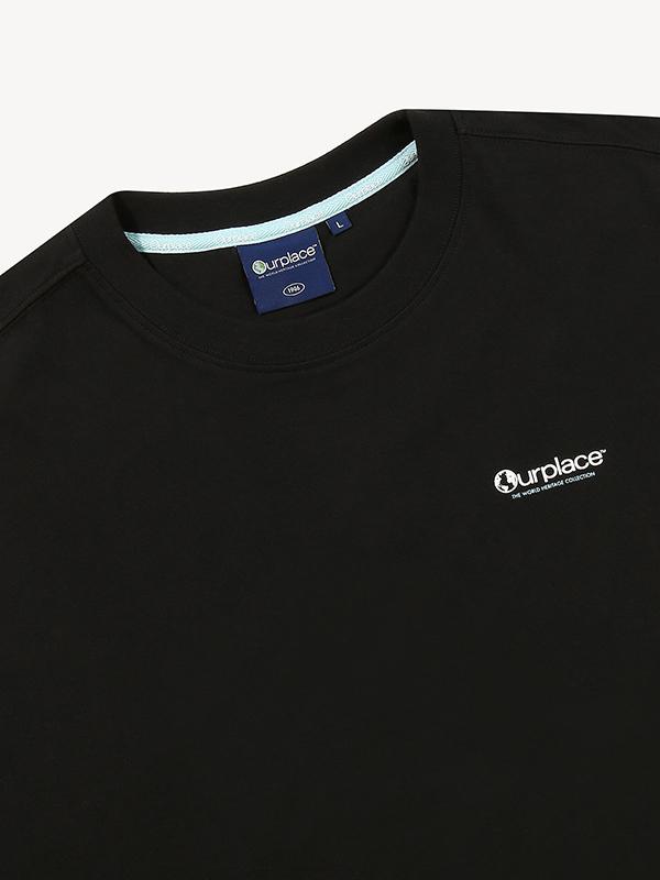 OURPLACE Essential Long Sleeve Tee Black (Op23Tl02U_160)