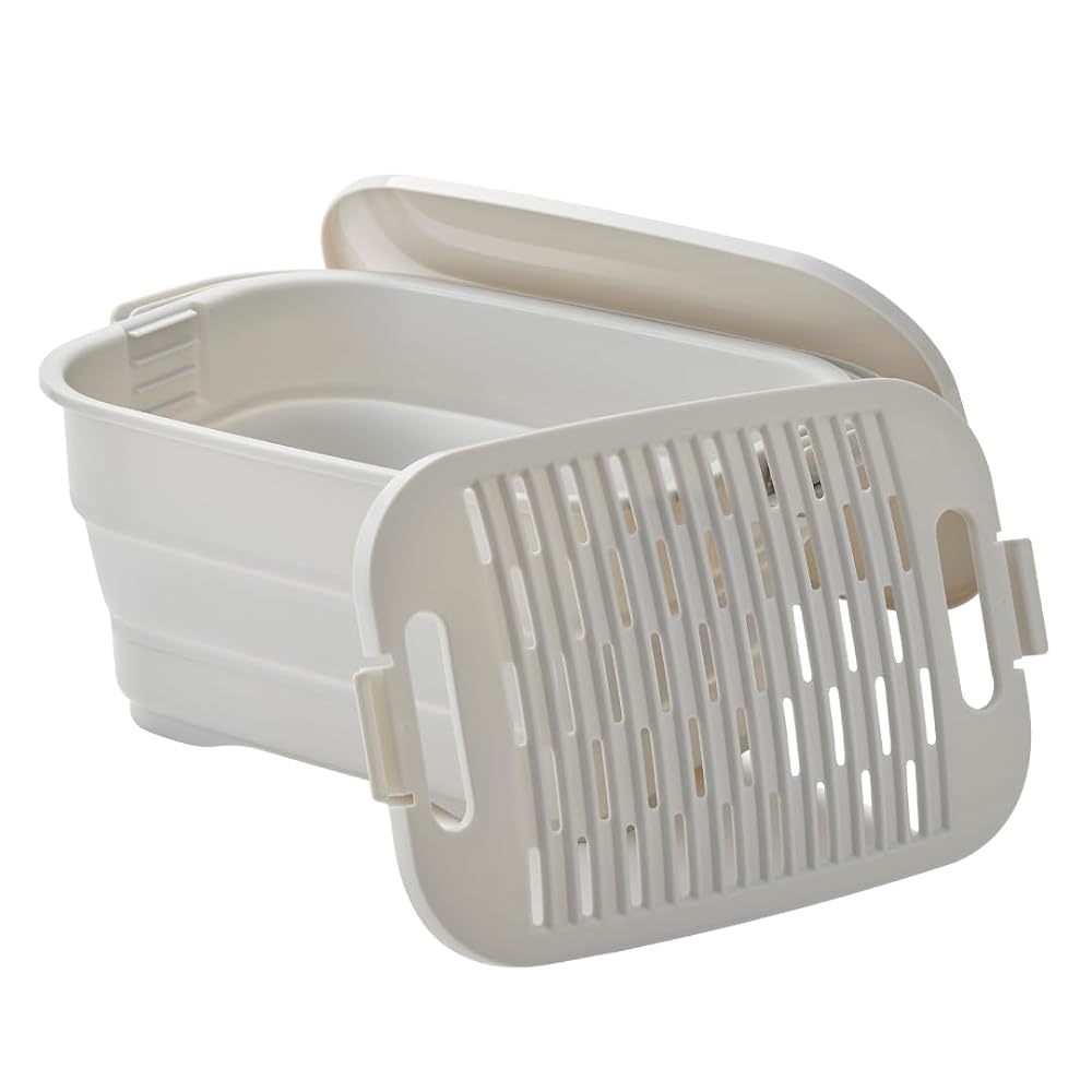 ISETO Foldable Soaking Bucket NEO Gray 16L 467cm (W) x 334cm (D) x 82cm (H) 207cm Includes