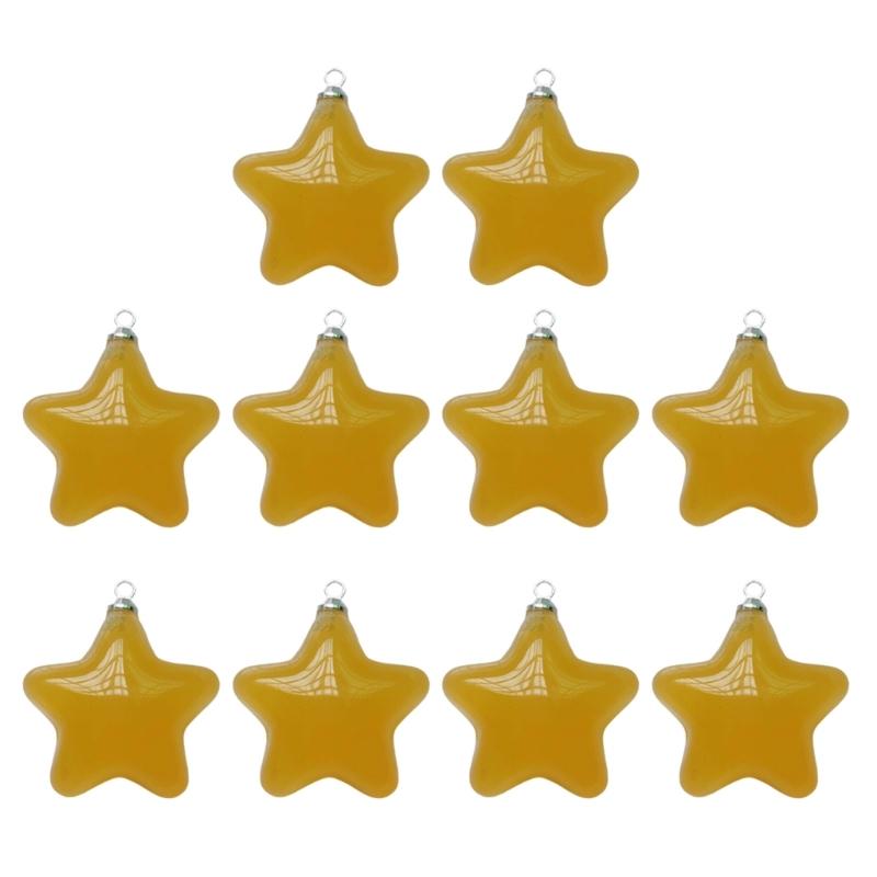 10 Pieces Star Pendant Star Charm Colorful Jewelry Accessory Resin Material Jewelry Findings Perfect Gift for Women Girl