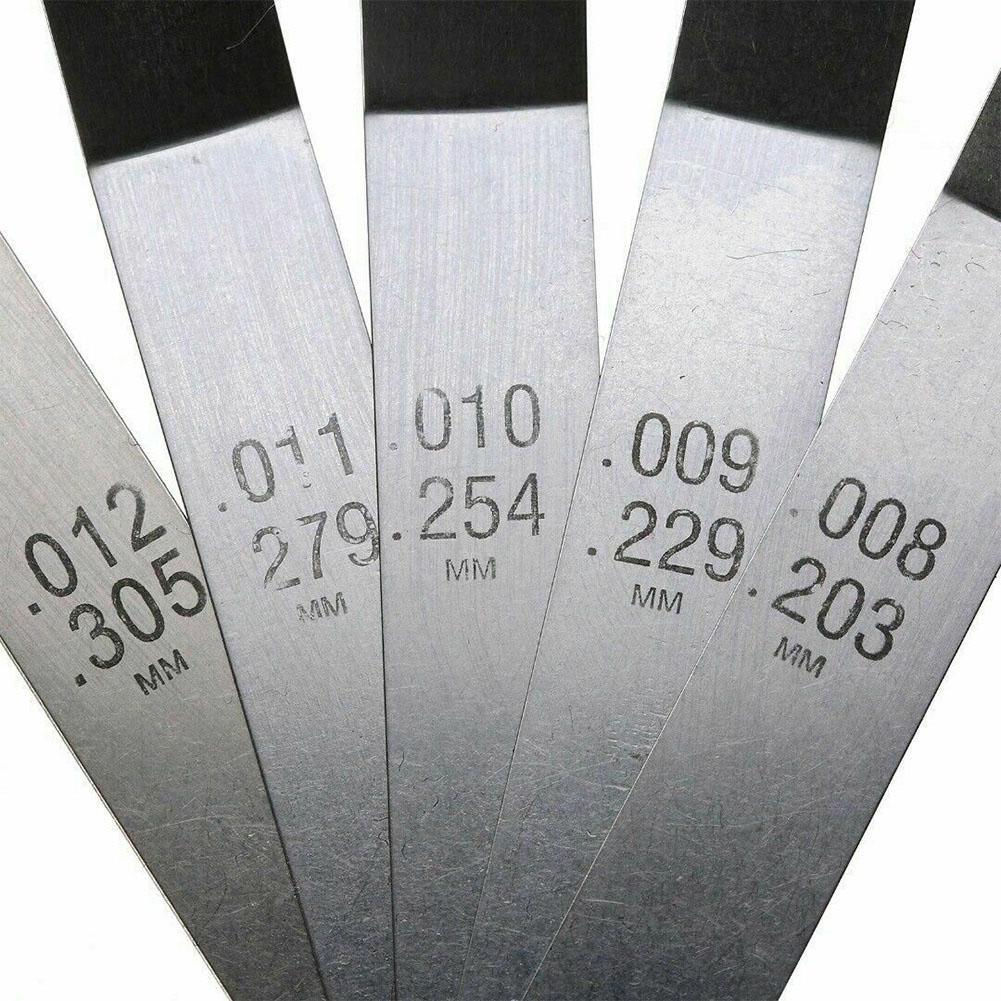 0.005-0.020 Inch Feeler Gauge 0.127-0.508mm 1 Set Easy To Use