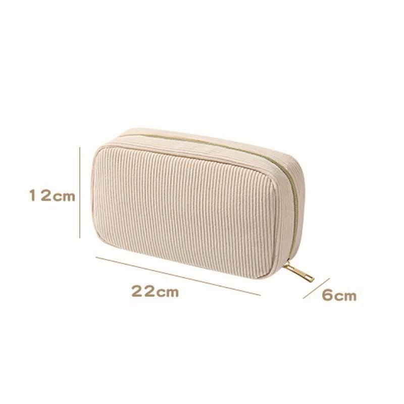 New simple corduroy cosmetic bag portable hand-held bag large-capacity travel cosmetic storage bag cosmetic bag