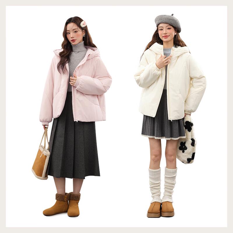 MJ STYLE Women's Hooded Puffer Jacket