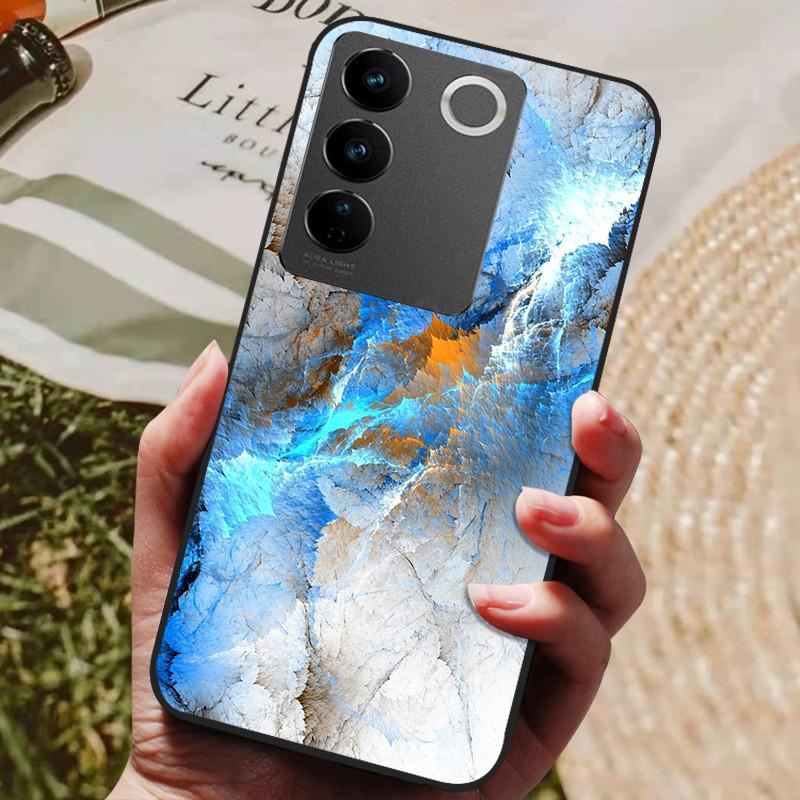 

For Vivo V27 Pro Case V2230 Soft Silicone Cover Black Bumper TPU For Vivo V27 / V 27 Pro Phone Cases for Vivo V27Pro Back Covers For Vivo V2230