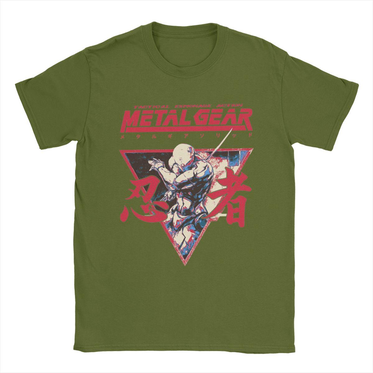 

Men s T-Shirts Gray Fox Option C Metal Gear Solid Casual Cotton Tee Shirt Short Sleeve T Shirt Crew Neck Clothing Big Size 4XL