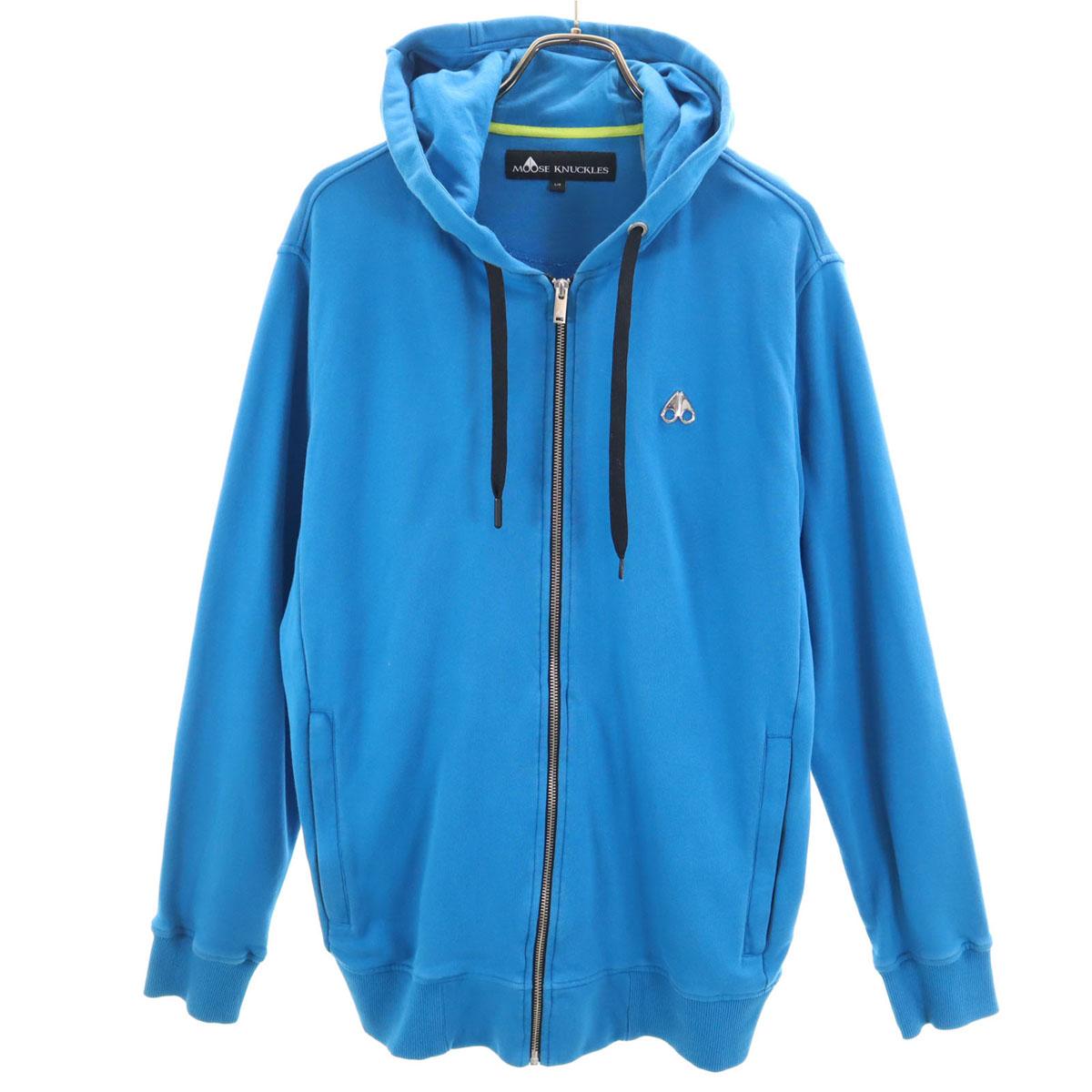 

MOOSE KNUCKLES Сделано в Португалии Толстовка с капюшоном на молнии с длинным рукавом L синяя Мужская Б/у