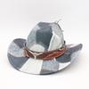European and American Style Fashion Color Matching Jazz Hat Retro Western Cowboy Hat Men's and Women's Versatile Fashion Top Hat