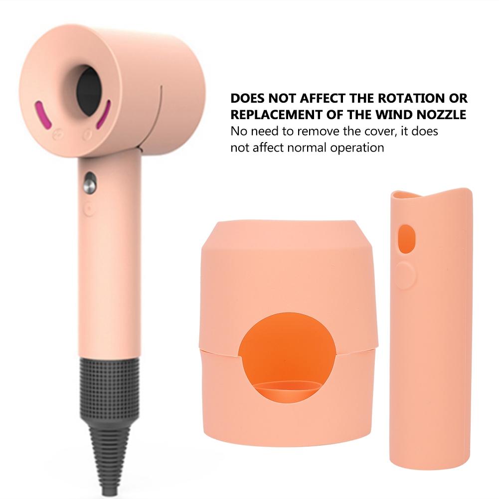 Silicone Hair Dryer Protective Cover Protector Cover for Dyson Hair Dryer (Coral Orange)