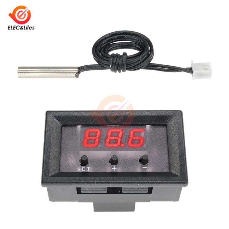 12V W1209 W1209WK Digital Thermostat Temperature Controller Regulator Thermoregulator Incubator Meter DC NTC Thermistor Sensor