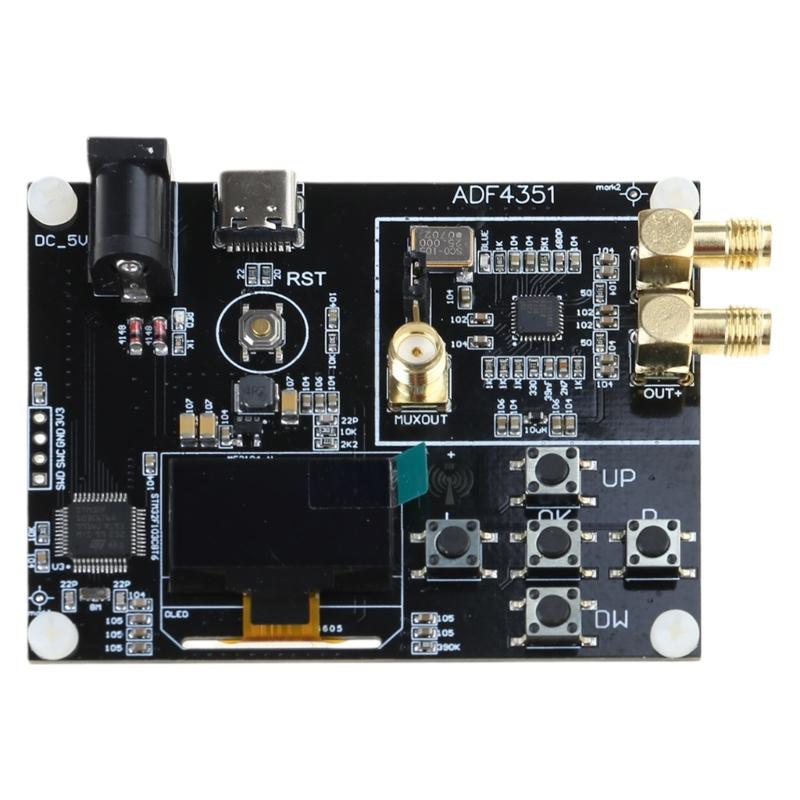 High Performances Single Chip ADF4351 Signal Generator Module, STM32 Controlled 35M-4.4G Output for Engineering Research