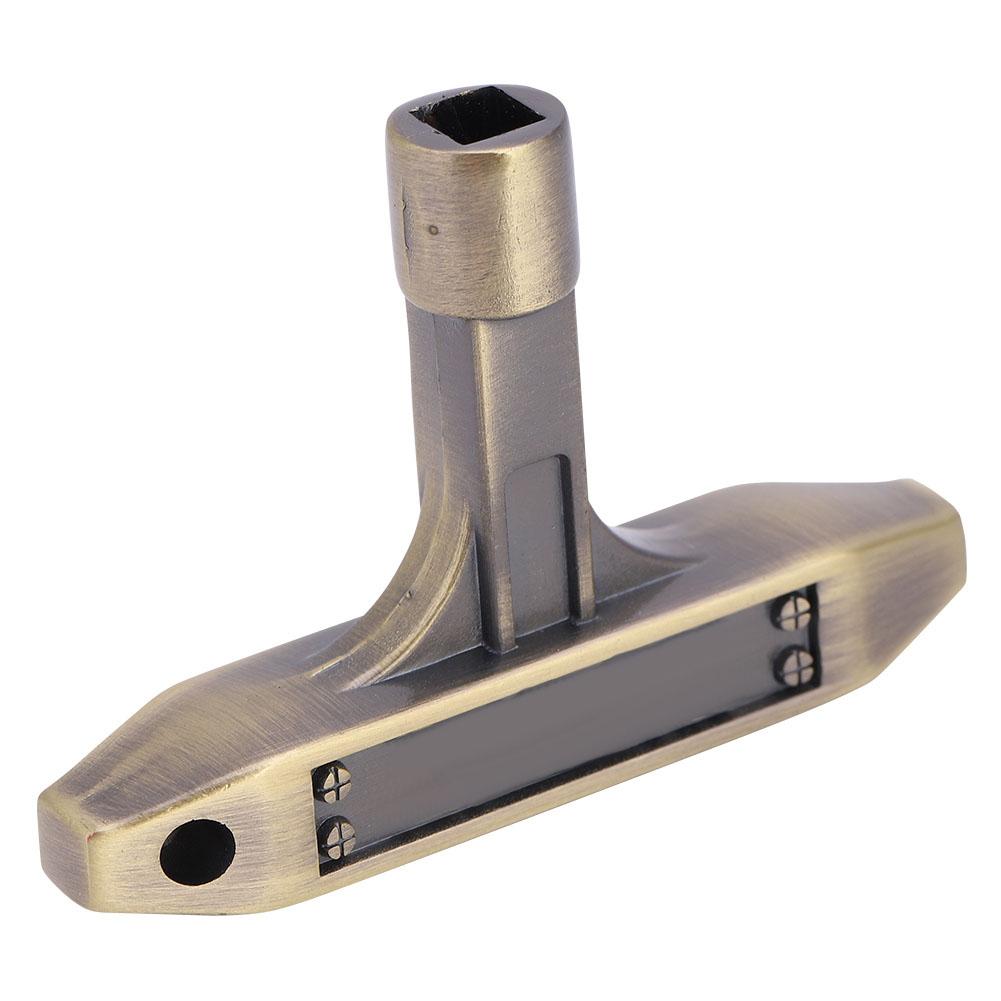 1PC T Shape Metal Drum Kit Tuning Key Wrench 5.4 * 5.4MM Musical Instrument Accessory(Bronze)