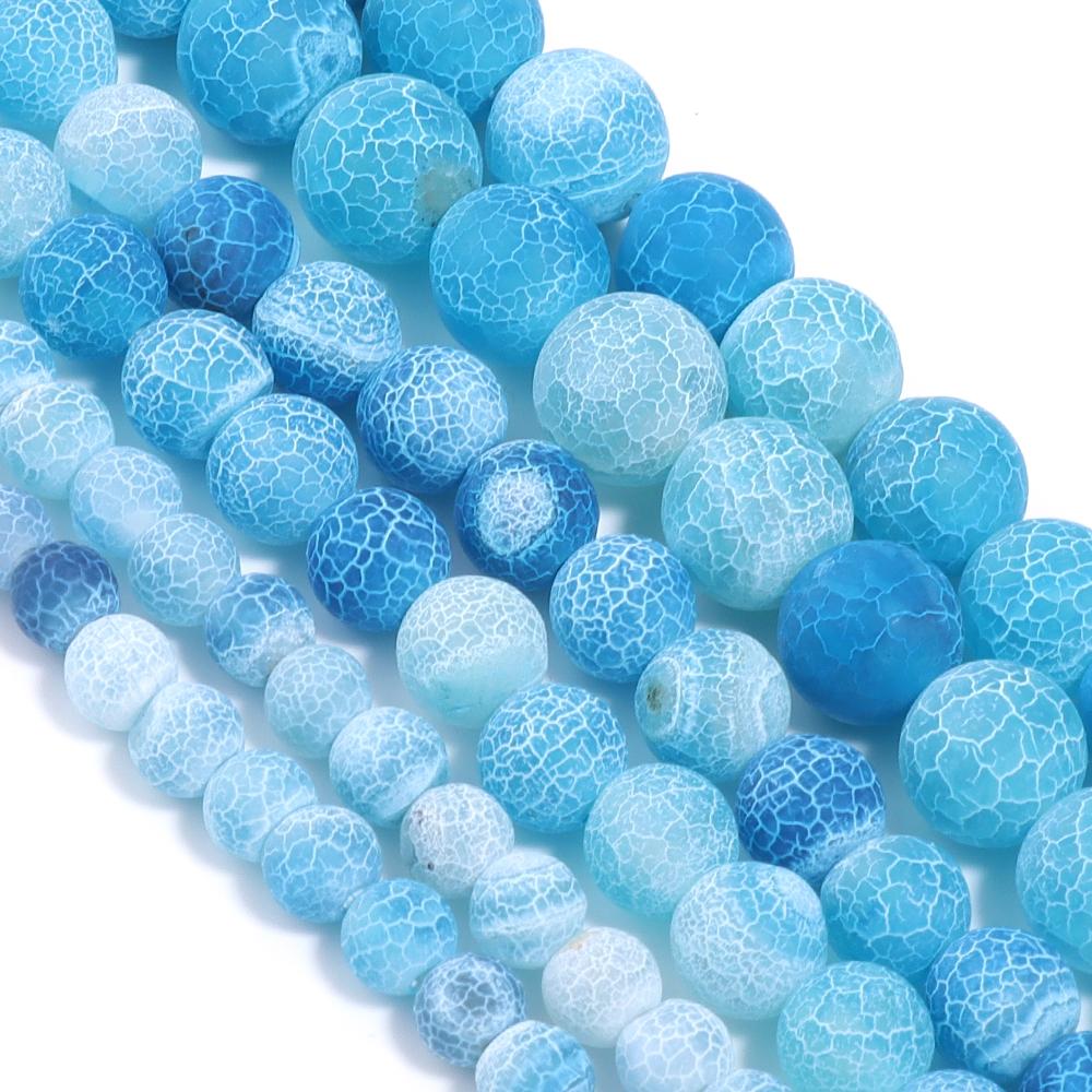 

Natural Weathered Agate Stone Beads 6/8/10mm Color Loose Beads Spaced Beads for Jewelry Making Accessories DIY Bracelet Necklace 6mm-60pcs озеро синий