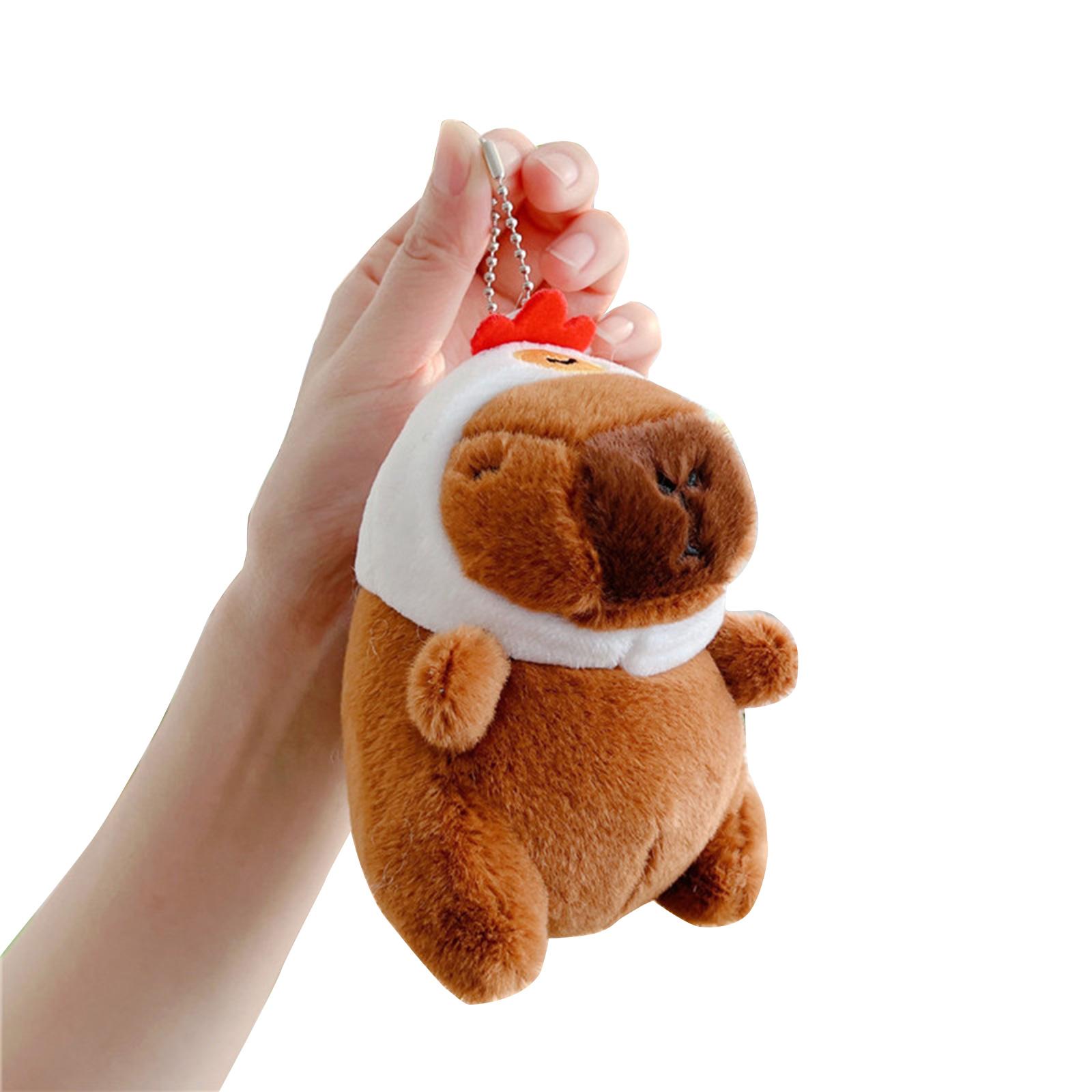 Косплей Капибара плюшевый брелок рюкзак кулон мультфильм автомобиль брелок сумочка — фото 11