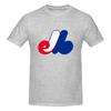 Vintage Baseball  Montreal Expos  Standard American Retro Tshirt Minimalist Commuting Fashion Sense Shirt