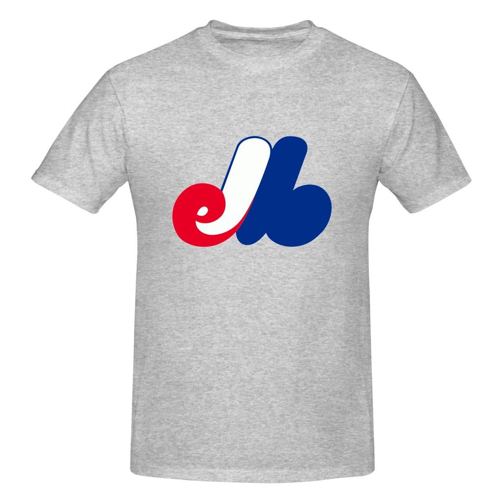 Vintage Baseball Montreal Expos Standard American Retro Tshirt Minimalist Commuting Fashion Sense Shirt