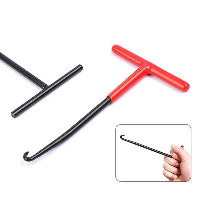 1 Stück Auspufffederzieher Reparaturwerkzeug zum Entfernen von Federn Motorrad Auspufffederhaken T-förmiger Griff Einbauhaken