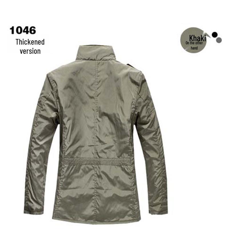 Men's Plus Size Stand-up Collar Jacket for Business Casual - Spring/Autumn Fashion