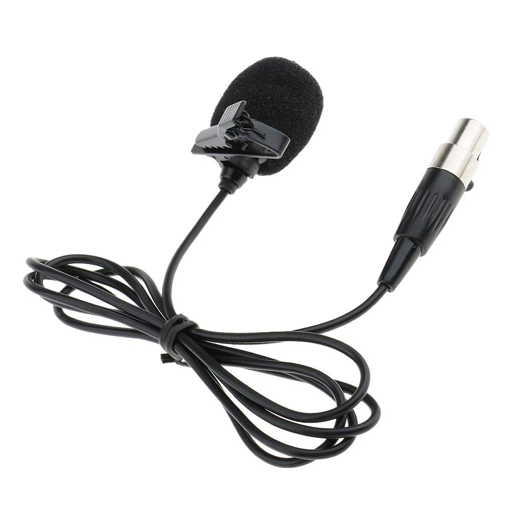 Phantasmia Lavalier Microphone 3.5mm 3Pin XLR 4Pin Compatibility 1m Cable Clip Condenser Unidirectional Vocal Speech Dance Sports Instrumental Solo