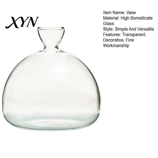 Pflanzenhalter aus Glas Hydroponik-Pflanzen Vase, Transparentes Vermehrungsterrarium, Schreibtisch Dekorative Klare Topf Pflanzgefäß für Zuhause Büro Tischmittelstück