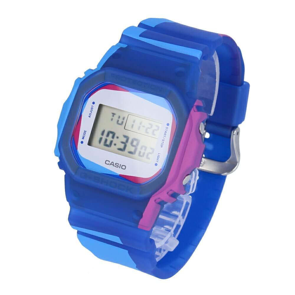 

CASIO 5600 Часы Запасной Безель Запасной Ремешок Синий Фиолетовый Белый Скелетон G-SHOCK Мужские DWE-5600PR-2]