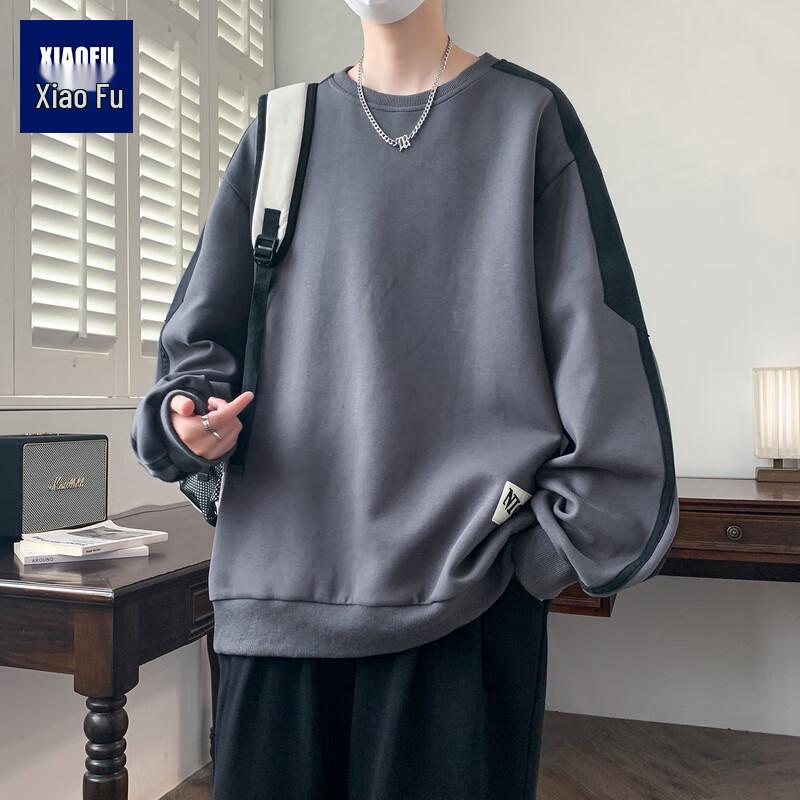 

Xiao Fu Men s Oversized Casual Long-Sleeve Sweatshirt 5XL