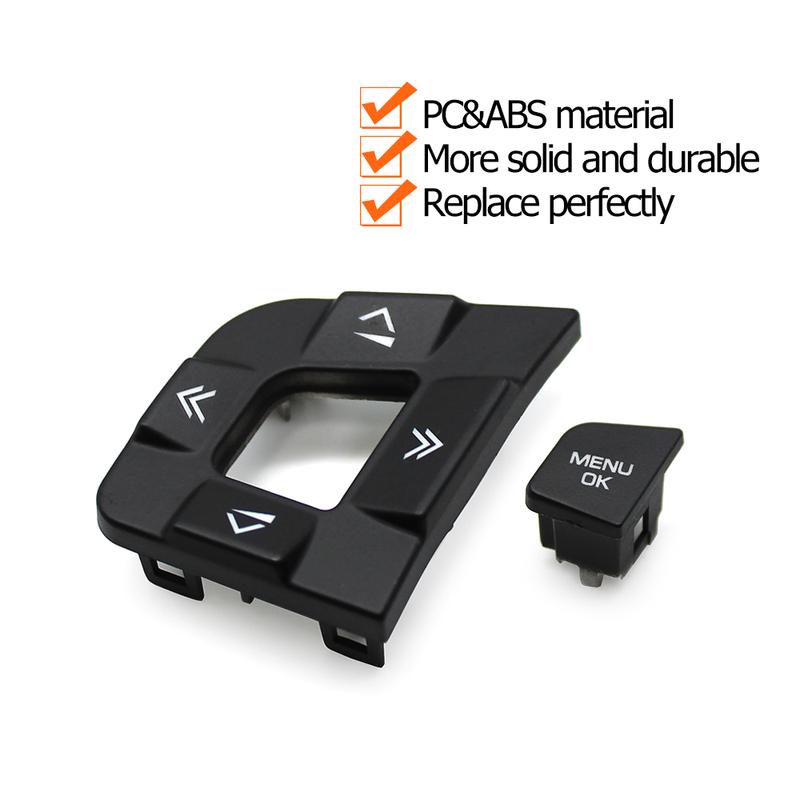Steering Wheel Switch Button Cover Replacement For Land Rover Discovery Sport For Jaguar XE XF F-PACE C-PACE 2015-