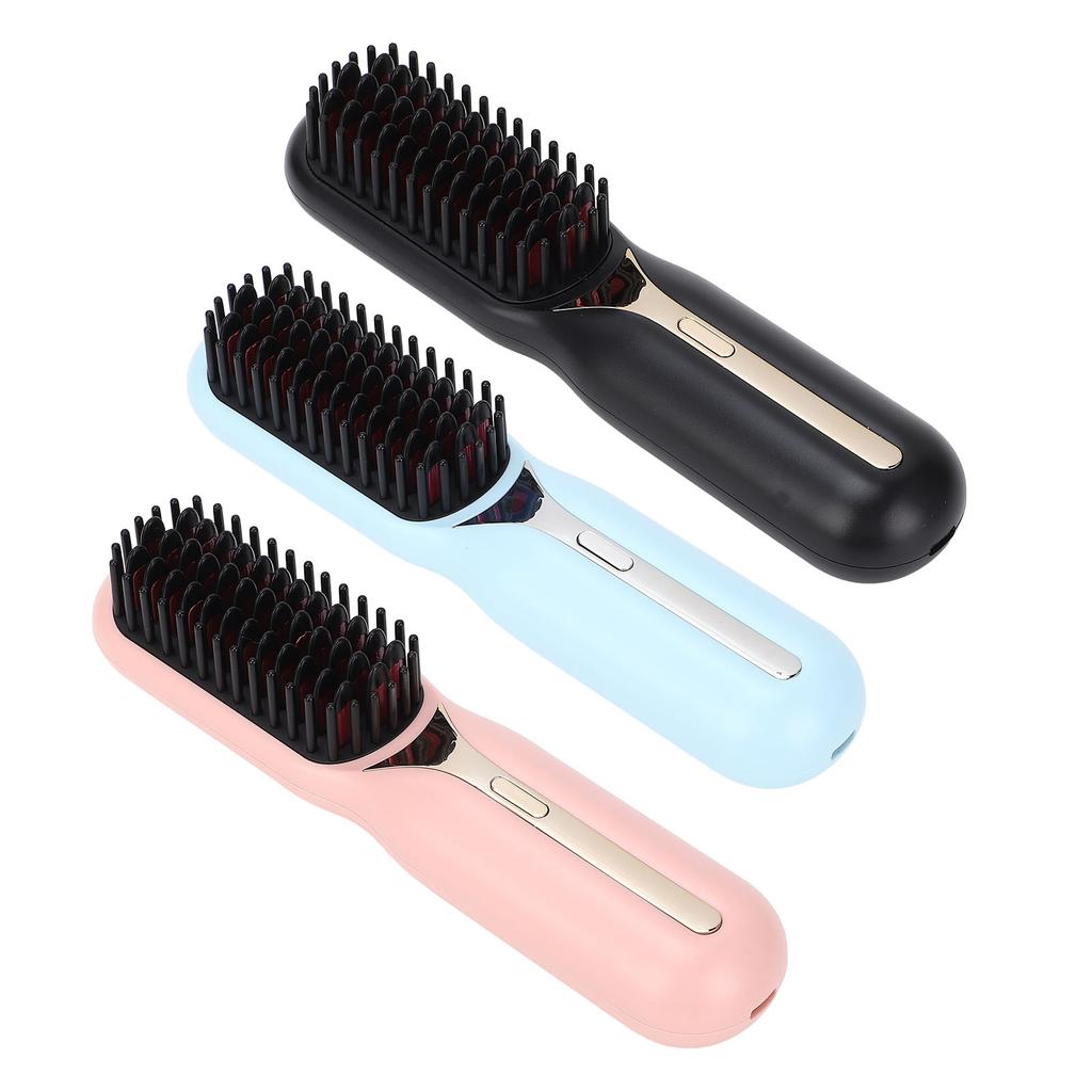 Hair Straightener Brush Negative Ion Curling Straightening Ion Dual Use Electric Hair Styling Comb F