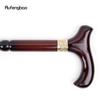 Red Wooden Single Joint Fashion Walking Stick Decorative Cospaly Cane Halloween Mace Crutch  Wand Crosier 92cm