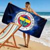 Fenerbahce SK Logo Print Beach Towel, Large Soft Quick Dry Towel for Beach Camping Swimming
