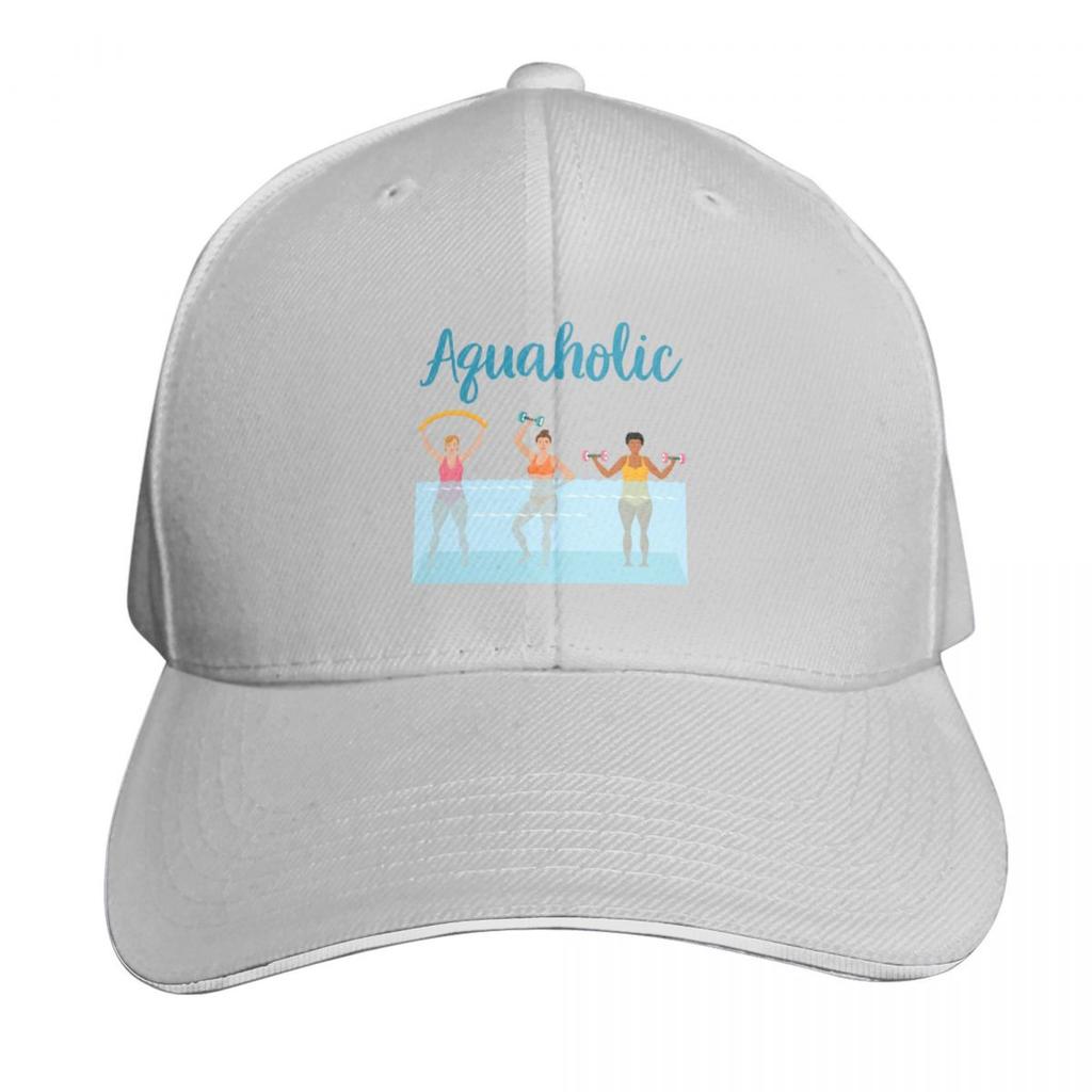 Aquaholic Water Aerobics Baseball Cap birthday Beach Outing beach hat Luxury Brand Womens Beach Outlet  Unisexs