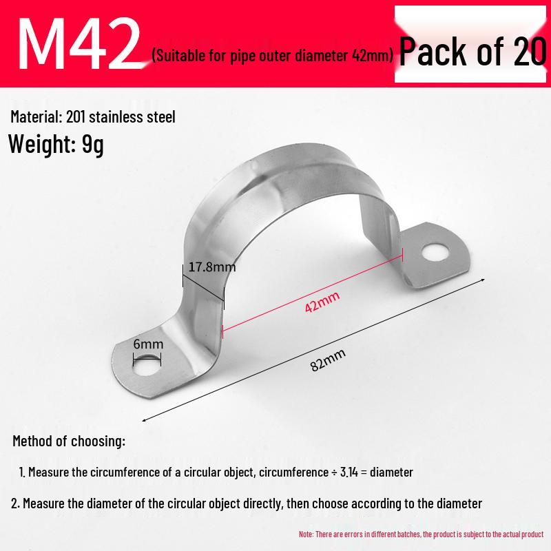 Stainless Steel U-Bolt Pipe & Hose Saddle Clamp