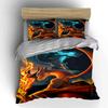 Fiery dragons in battle. Bedding sets Duvet cover sets Duvet covers Pillowcases(1 * Duvet Cover 2 * Pillowcases without duvet insert)