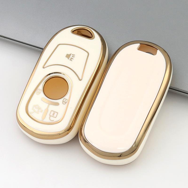 Buick Envision Key Cover for Encore GX, Regal, LaCrosse, GL68 - Decorative Car Bag Shell with Buckle