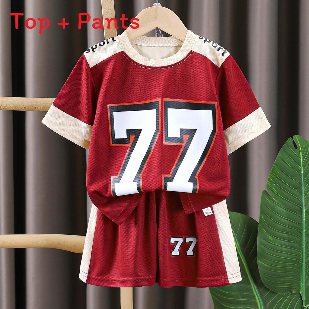Childrens Summer Sports Set With Quickdry Polyester Fabric For Active Boys And Girls