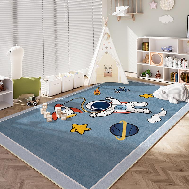 Children's Room Carpet Bedroom Cartoon Learning Reading Area Floor Mat Baby Climbing Mat Bedside Carpet Living Room