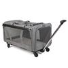 Portable Cat Trolley with Detachable Wheels – Breathable, Foldable, and Spacious Pet Carrier