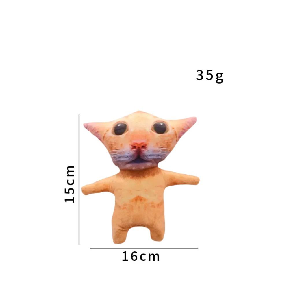 Cartoon Yellow Cat Plush Toys Home Decor Stuffed Cat Doll Creative Cat Pillow Doll Room Decoration
