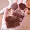 Chocolate Puff Mini Cushion - Dual-Use, Super Soft Makeup Sponge for Wet & Dry Application