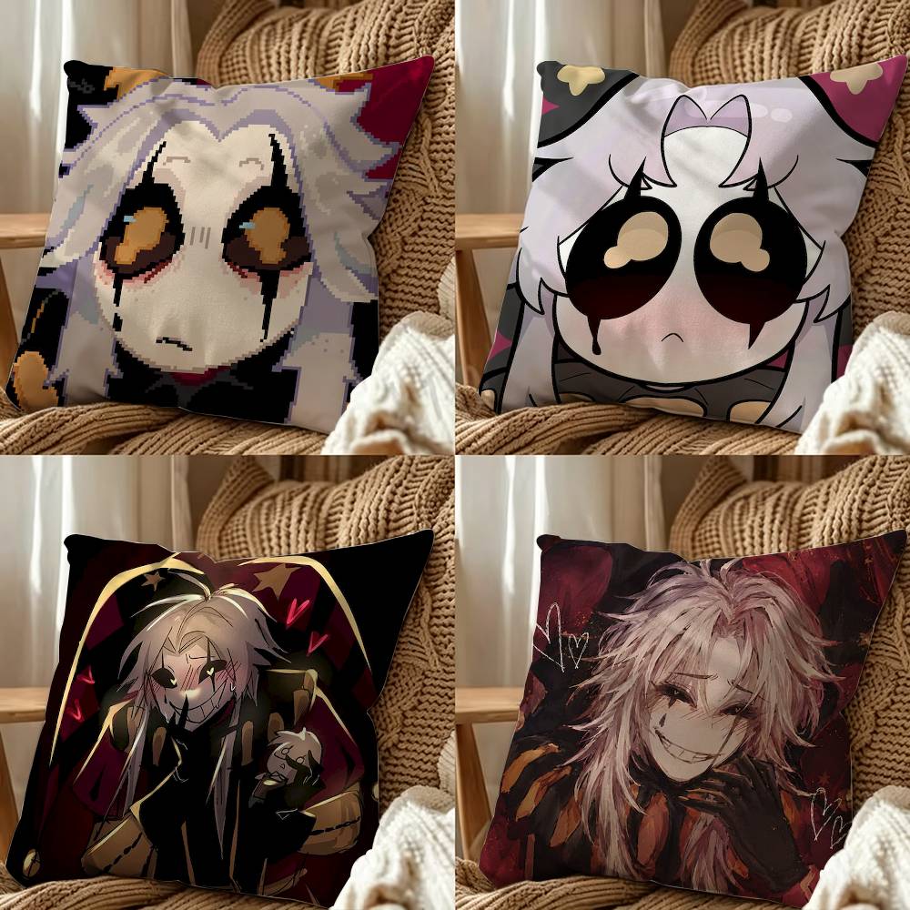 Pierrot F-Freak Circus Double-Sided Printed Cushion Cover Bedroom Bedside Sofa Pillow Case