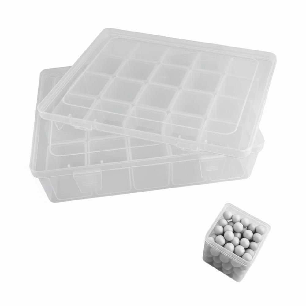 Scatola Porta Biglie Pittura Diamante Portatile Contenitori Piccoli Trasparenti per Perline Conservazione Perline