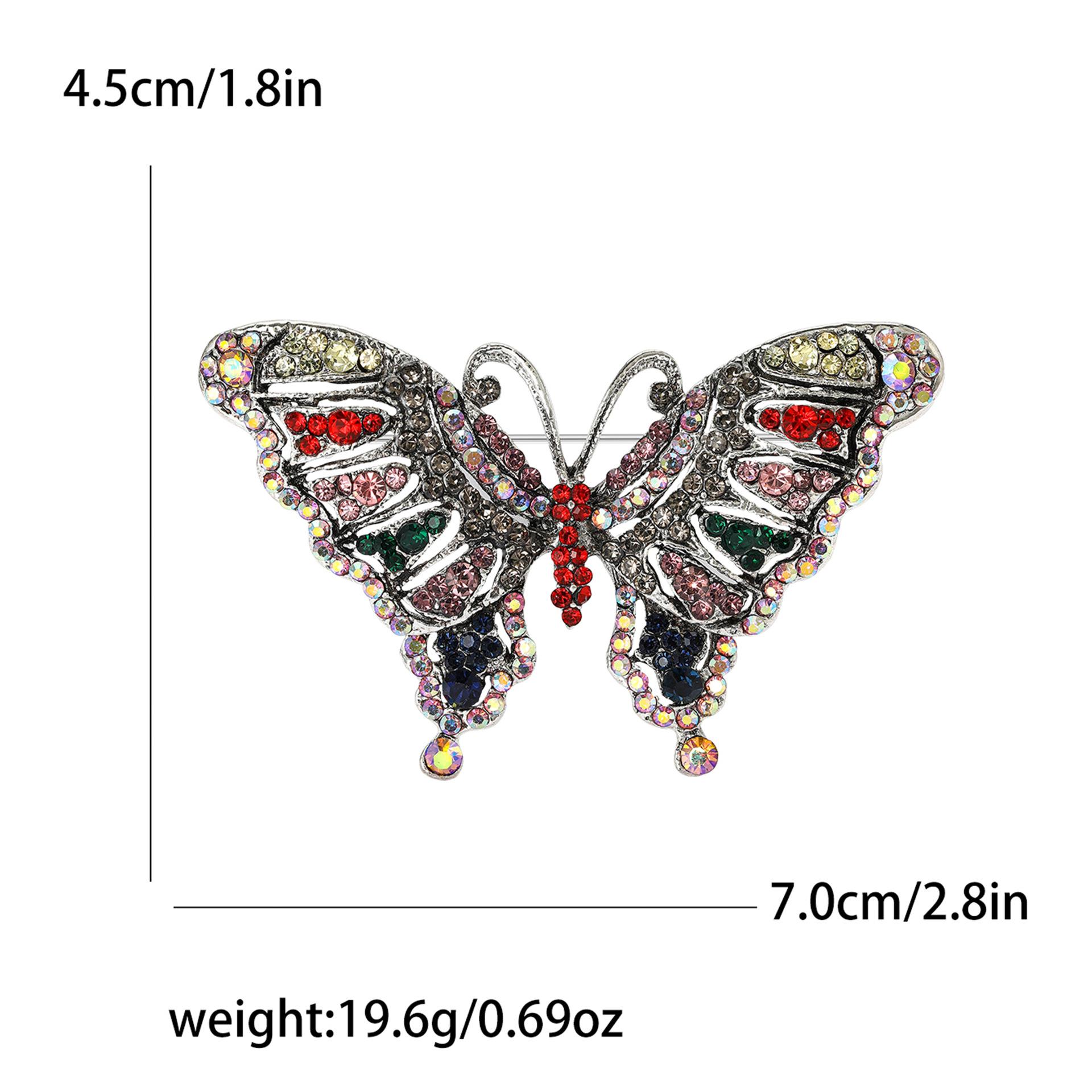 

Ретро сплав горный хрусталь полая бабочка брошь высокого класса темперамент женская одежда корсаж ювелирные изделия булавка