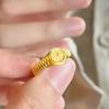 2024 Mini Yellow Confession Ring Watch for Women - Elegant Valentine's Day Gift