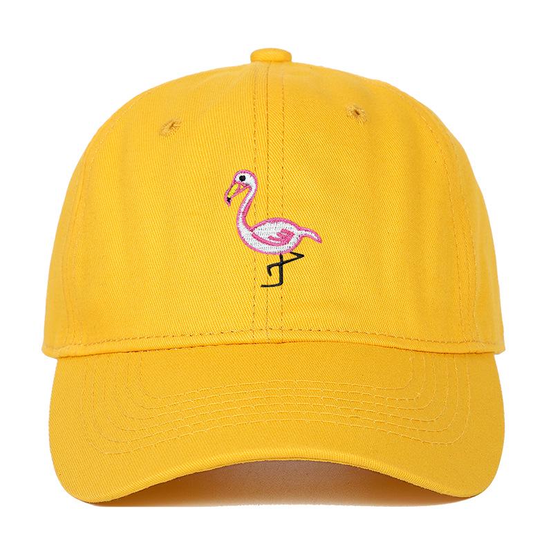 Embroidered Flamingo Soft Baseball Cap for Men & Women - Sun Protection Dad Hat