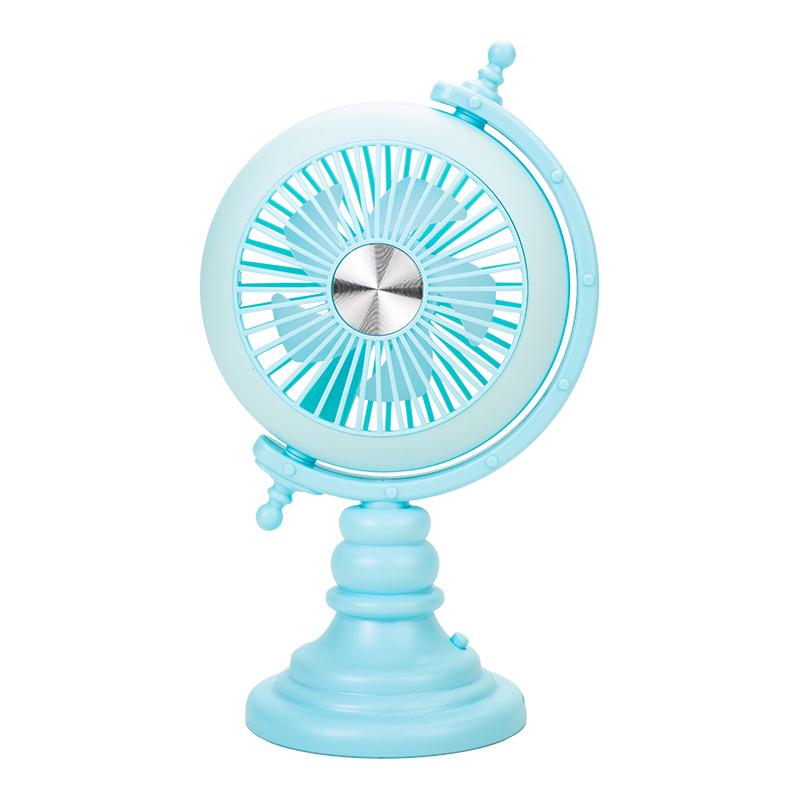 Portable USB Charging Mini Desk Fan with Light
