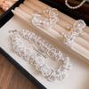 Lace Rhyme Pearl Heart Jewelry Set: Bracelet, Necklace, and Earrings with Sweet, Versatile Design for Women