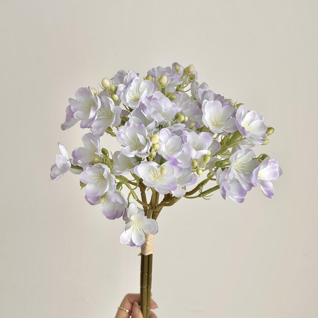Fresh Style Jasmine Bouquet - Artificial Flower Arrangement for Living Room & Dining Table Decor
