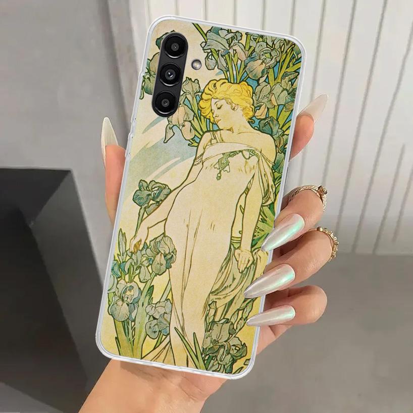 

Alfons Mucha Primavera Phone Case for Samsung Galaxy A16 A26 A36 A56 A15 A25 A35 A55 A14 A24 A34 A54 A13 A23 A33 A53 A05S A04S A Samsung A02S