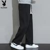 PLAYBOY Men's Straight-leg Casual Pants Men's Autumn and Winter High-end Long Pants Loose Wide-leg Trendy Sports Trousers